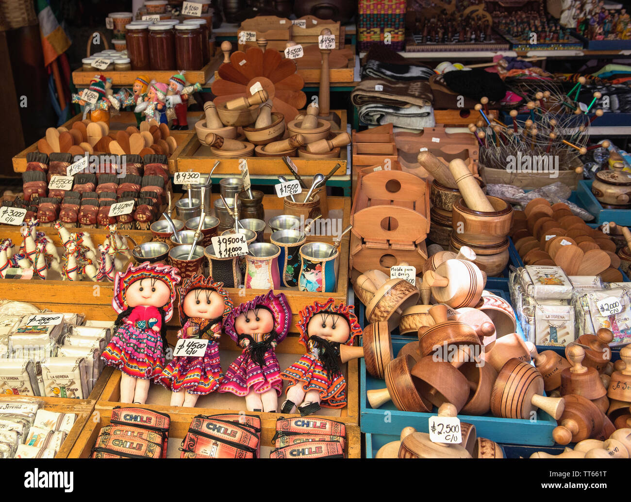 La Recova Municipal Market in La Serena, Coquimbo Region, Chile, South America Stock Photo