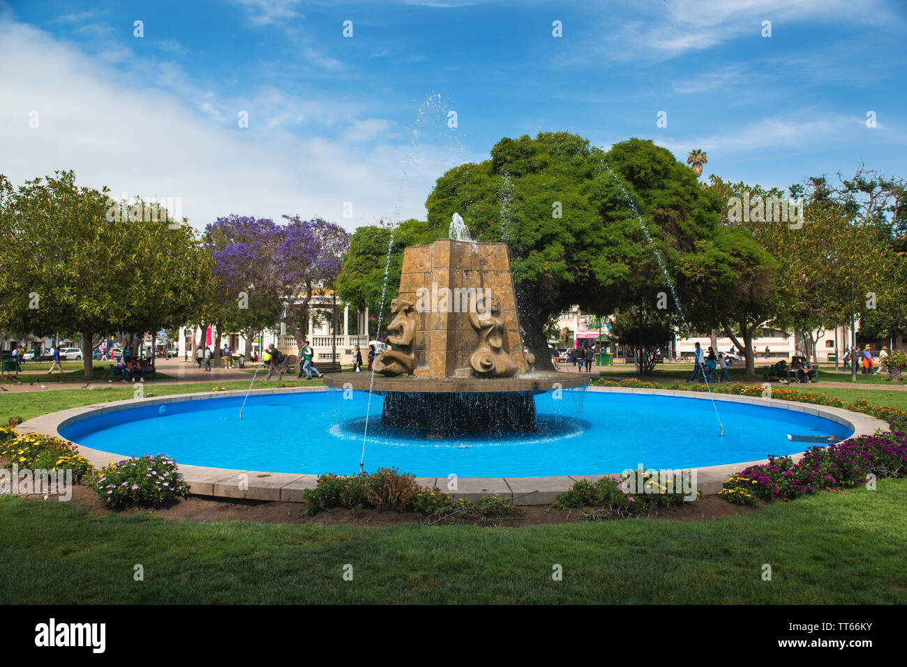 Fountain on Plaza de Armas, La Serena, Coquimbo Region, Chile, South  America Stock Photo - Alamy