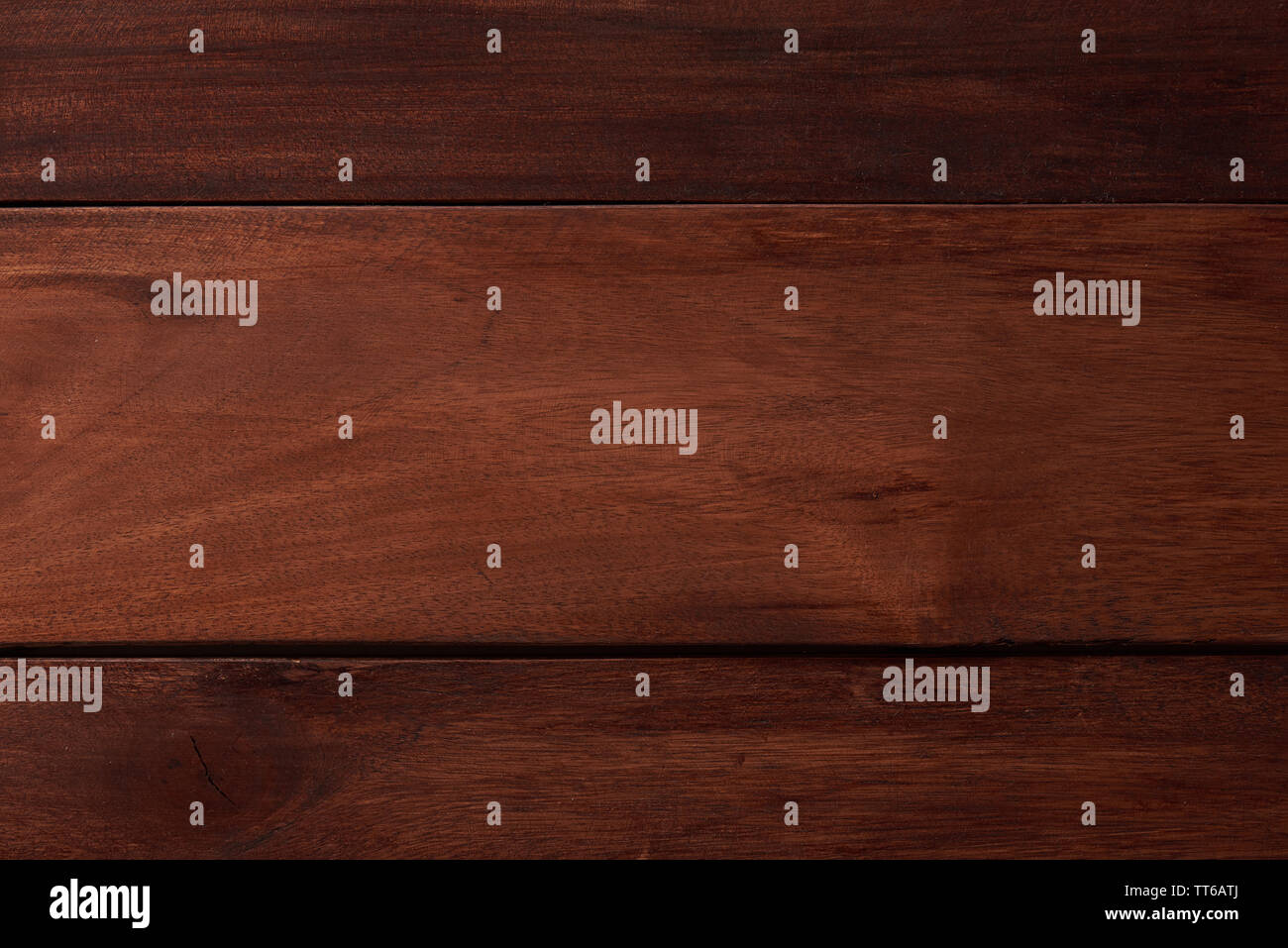 Dark finished pine background close up view. Pine planks Stock Photo