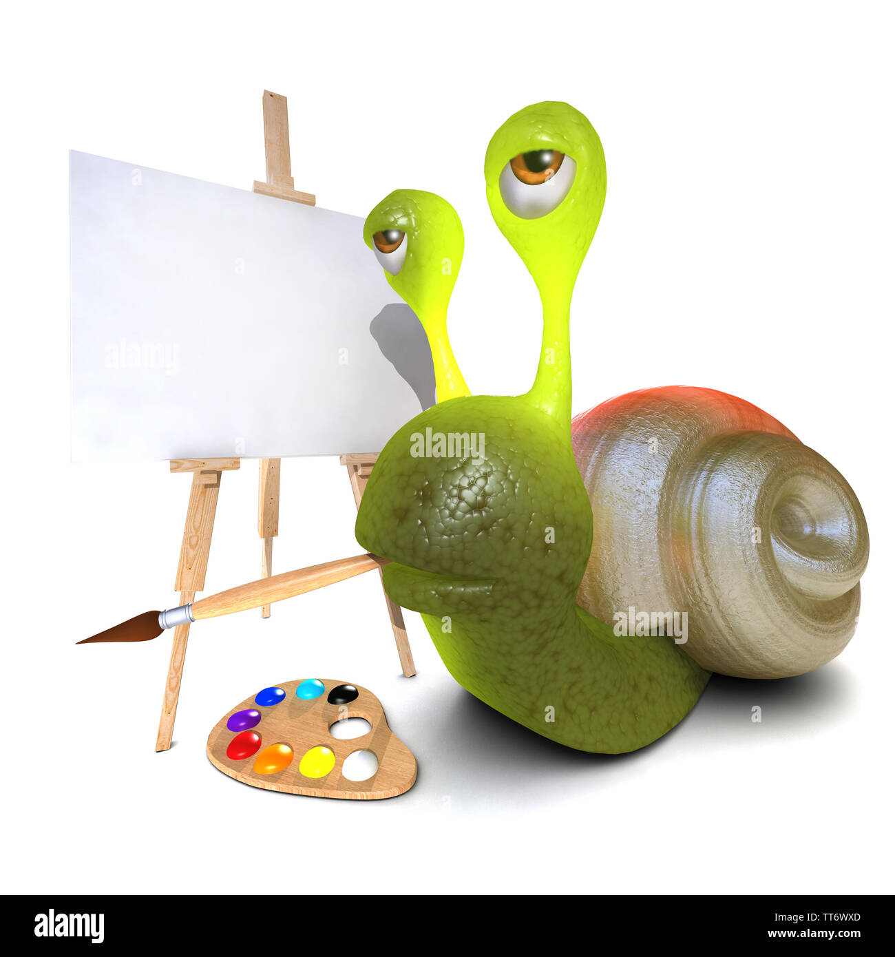 Snail cartoon character hi-res stock photography and images - Alamy