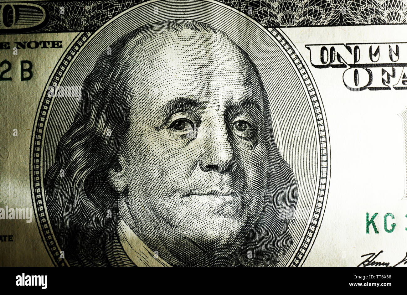 Dollar face close-up Stock Photo - Alamy