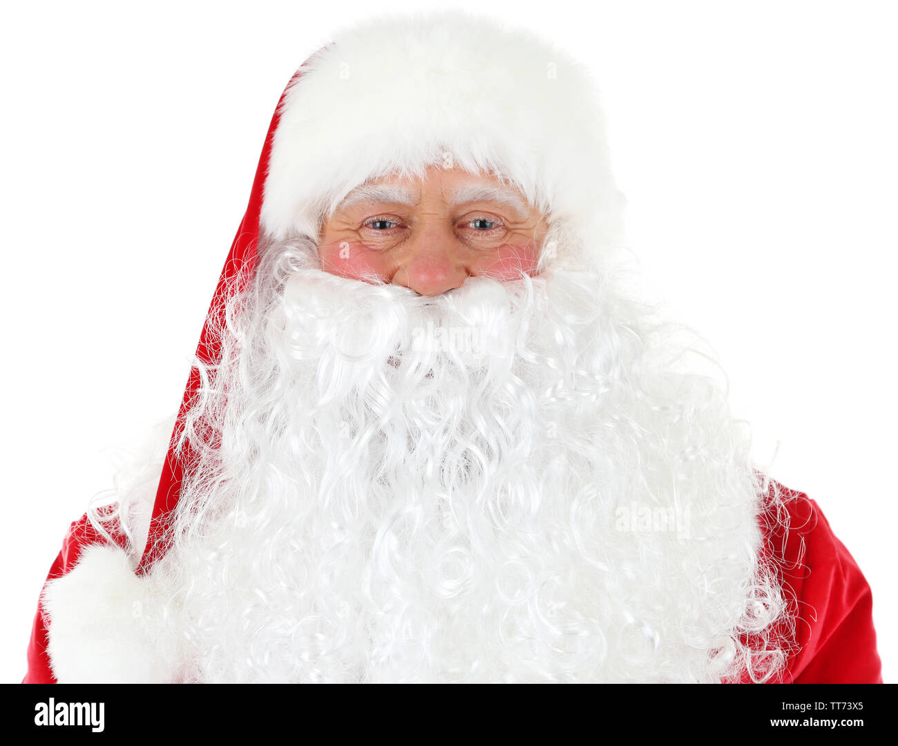 Santa Claus isolated on white background Stock Photo - Alamy