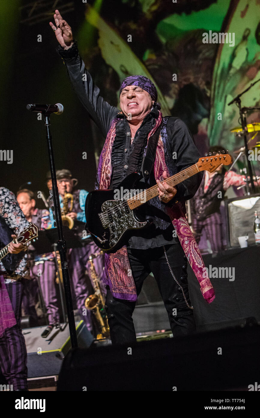 Milan Italy. 14 June 2019. The American singer-guitarist and actor Stevie Van Zandt known on stage as LITTLE STEVEN AND THE DISCIPLES OF SOUL performs live on stage at Alcatraz during the 'Summer Of Sorcery Tour'. Stock Photo