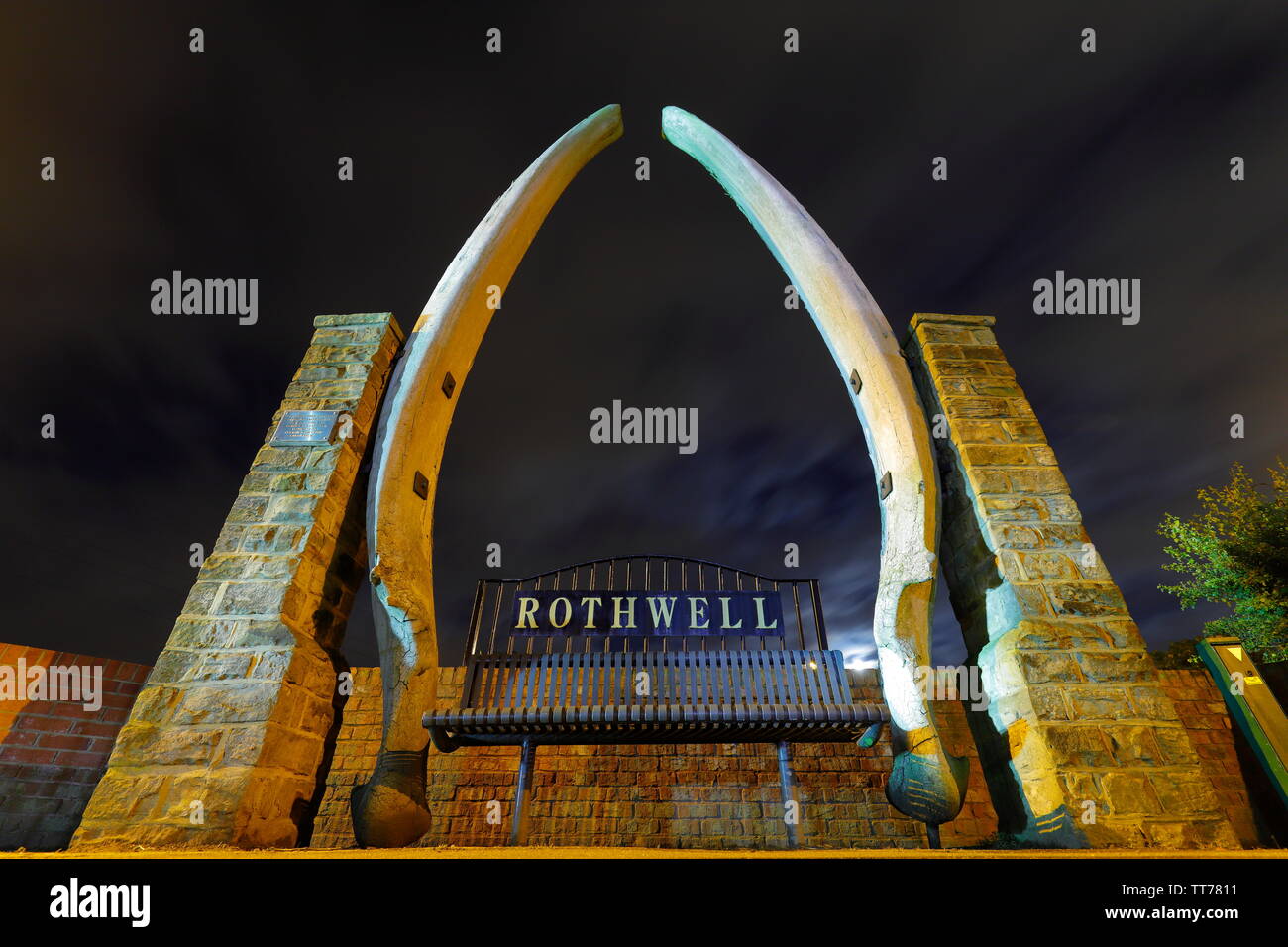Whale Bone Arch on Wood Lane in Rothwell,Leeds Stock Photo Alamy
