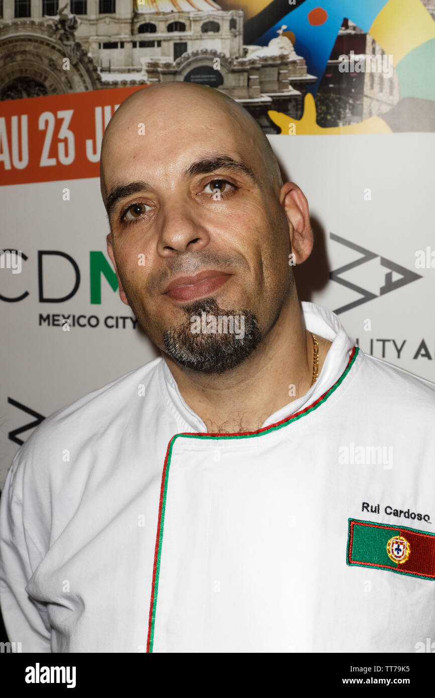 Paris, France. 14th June, 2019. Chef Rul Cardoso attends the Que Gusto Festival on June 14, 2019 in Paris, France. Stock Photo
