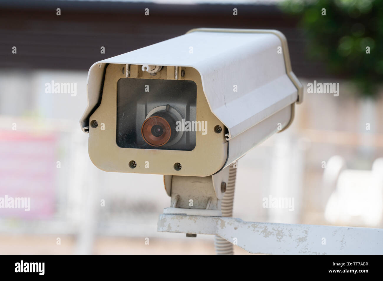 Security CCTV camera Private property protection Stock Photo Alamy