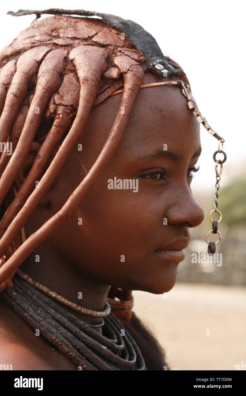 Himba tribe young woman hi-res stock photography and images - Alamy