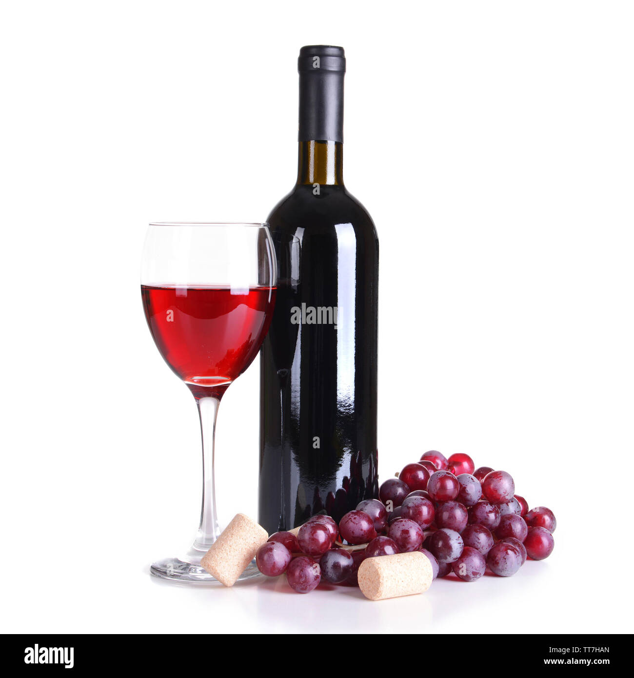 Red wine isolated on white Stock Photo - Alamy