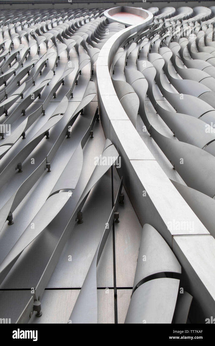 Exterior of Xiqu Centre, West Kowloon, Hong Kong, China Stock Photo