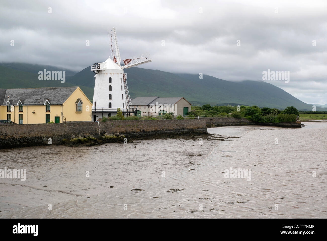 Blennerville Windmill just outside Tralle the town in County Kerry,Ireland Stock Photo