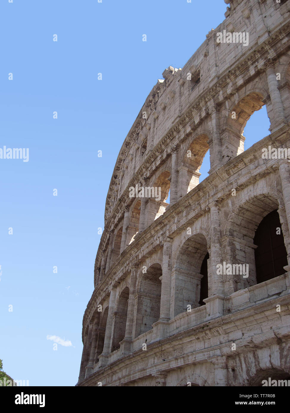 A VIEW OF THE EXTERIOR OF THE COLLOSEUM , ROME, ITALY Stock Photo - Alamy