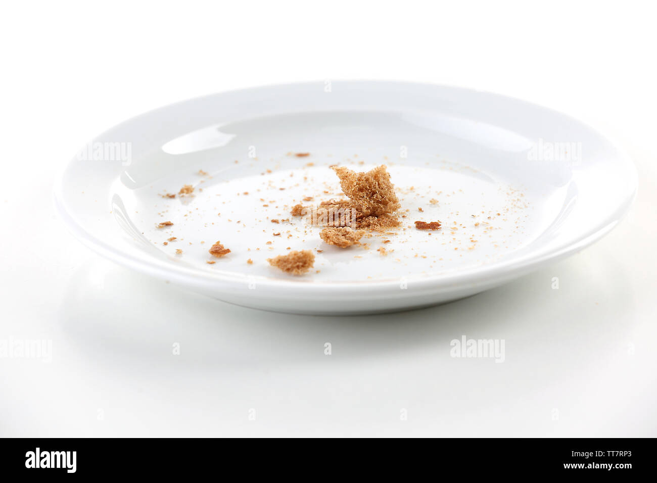 Crumbs on plate isolated hi-res stock photography and images - Alamy