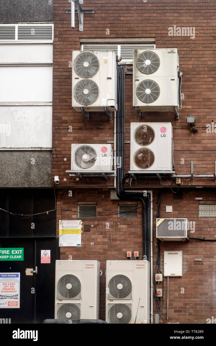 Around the Clifton Downs area of Bristol. Air conditioning units Stock