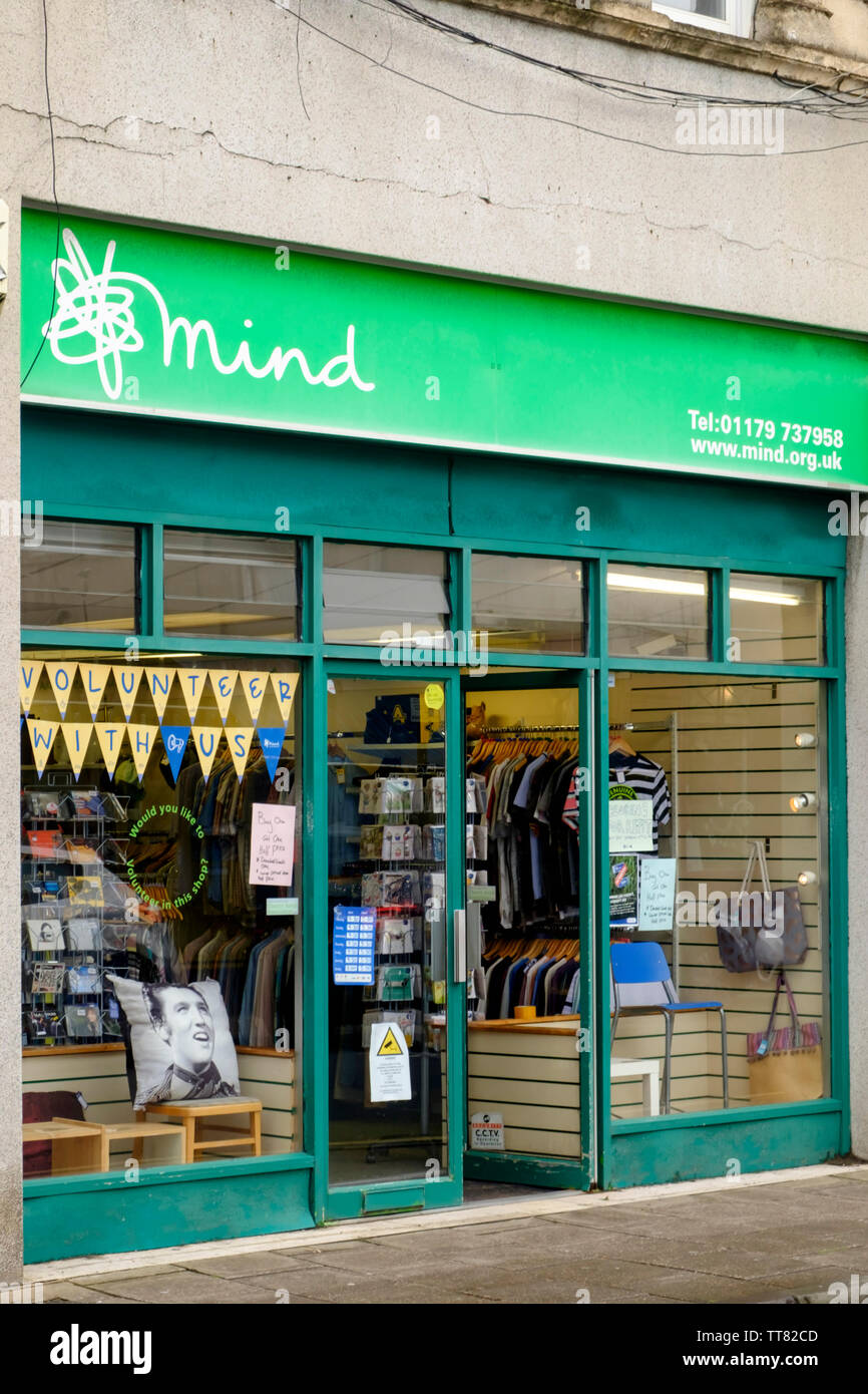 Around The Clifton Downs Area Of Bristol Mind Charity Shop Stock Photo mind-charity-shop-stock-photo-alamy