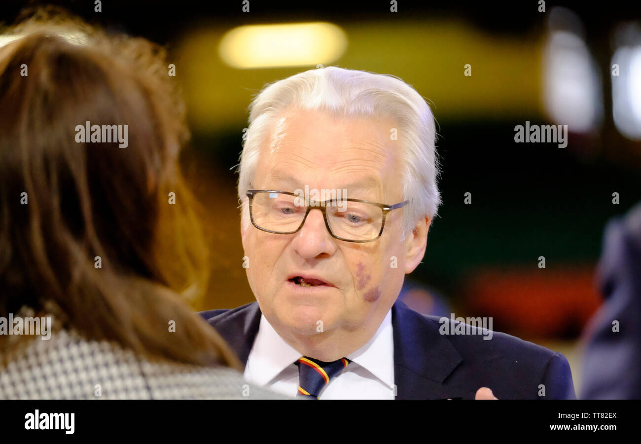 Lord Dafydd Elis-Thomas at the Nitro World Games Press conference st the Principality Stadium. Lord Thomas is Welsh Government Minister for Culture, S Stock Photo