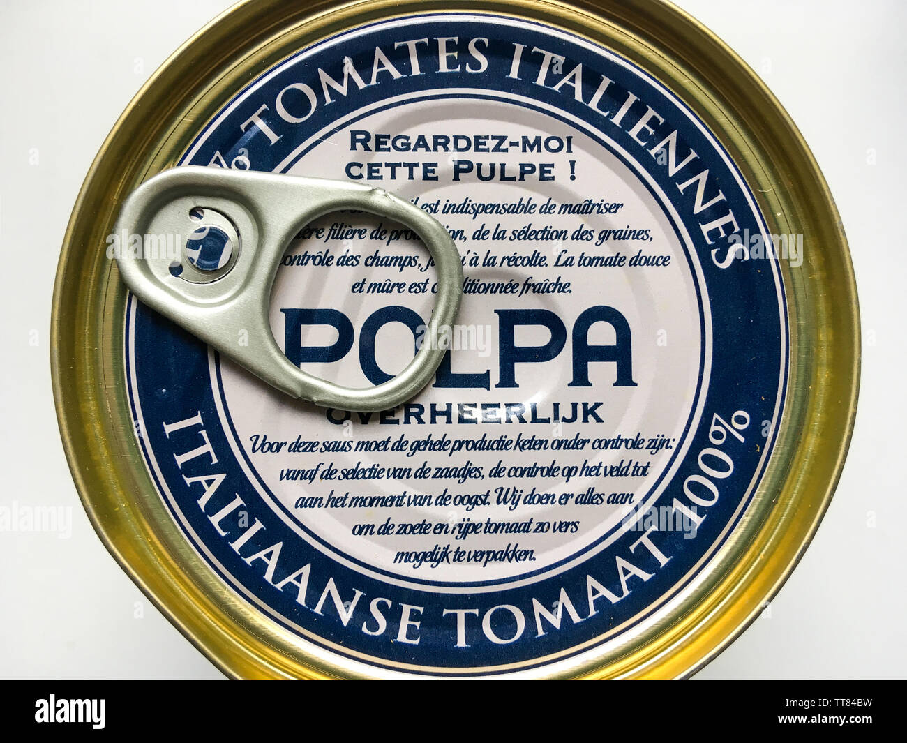 Italian Tomato pulp tin, France Stock Photo Alamy