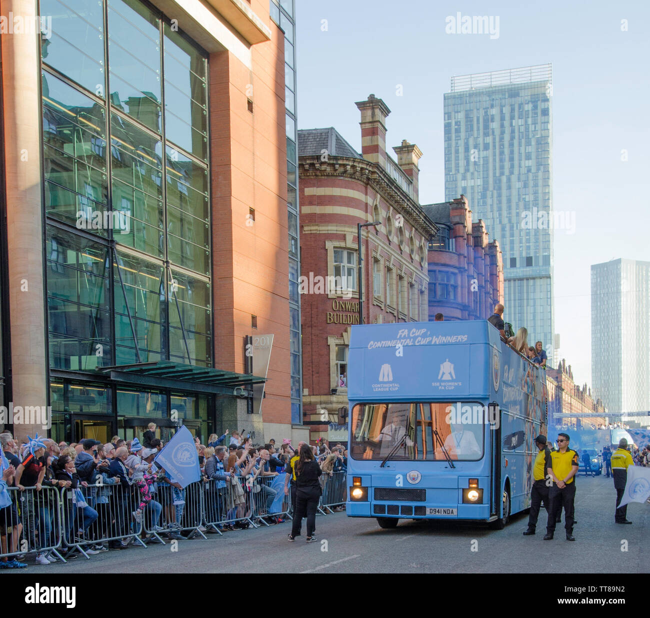 Manchester City Homecoming 2019 Stock Photo