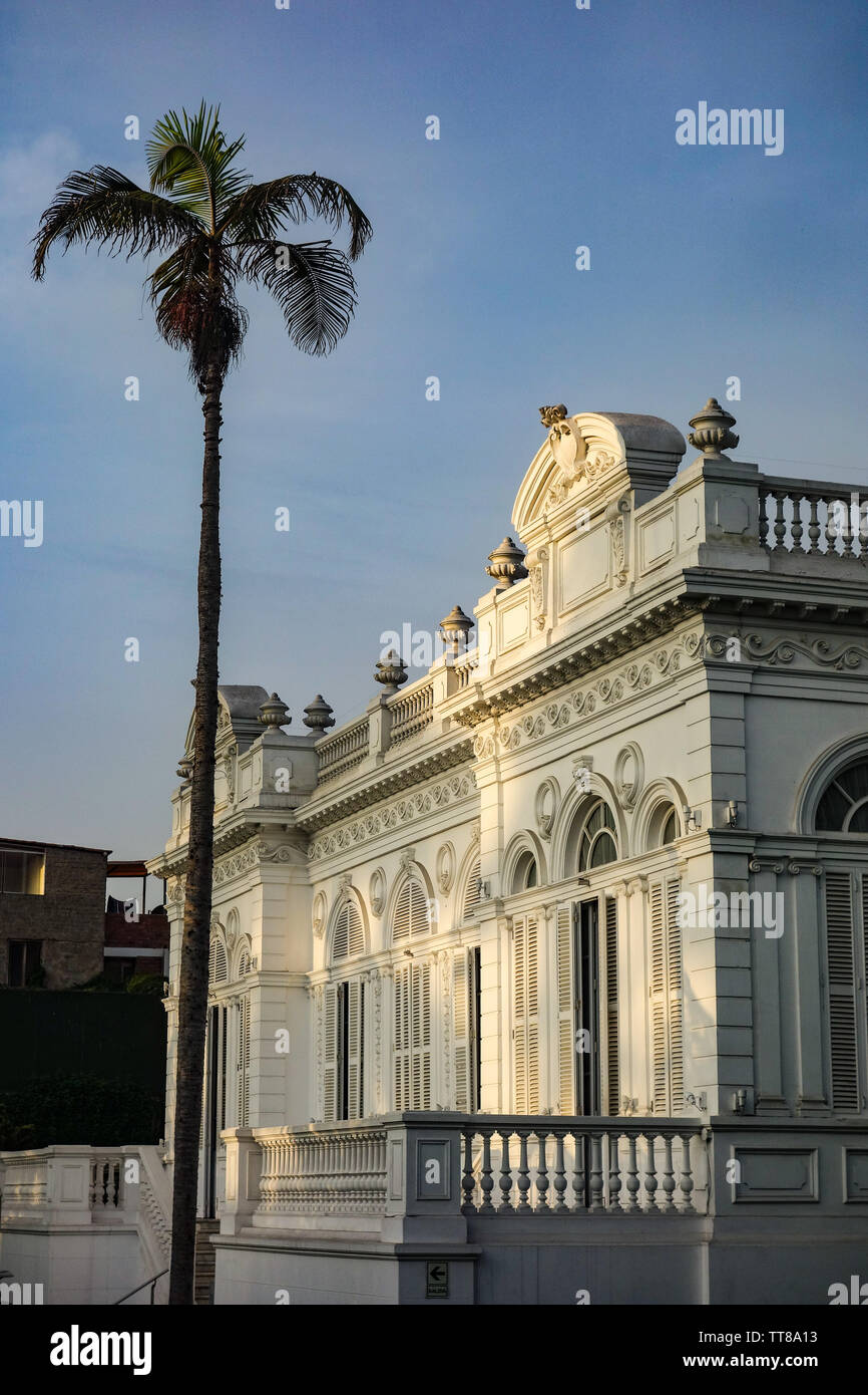 Lima, Peru - Nov 18, 2018: Pedro de Osma Museum in Lima's Barranco district Stock Photo