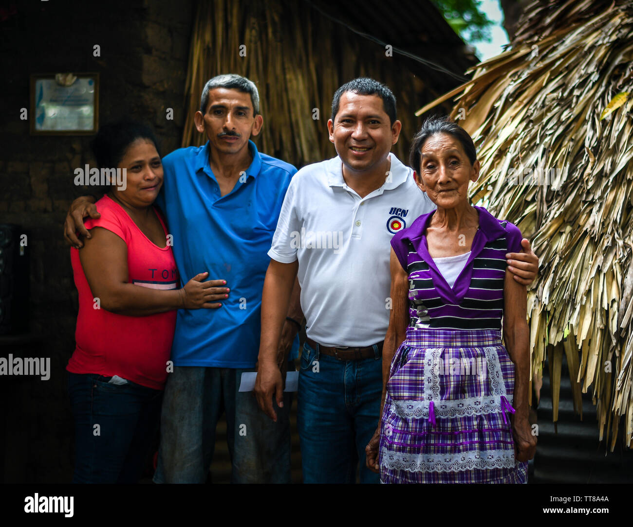 latin family in small village in Guatemala Stock Photo Alamy