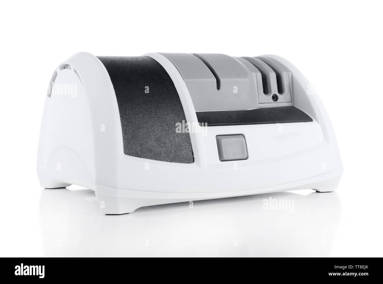 Electric knife sharpener isolated on white Stock Photo