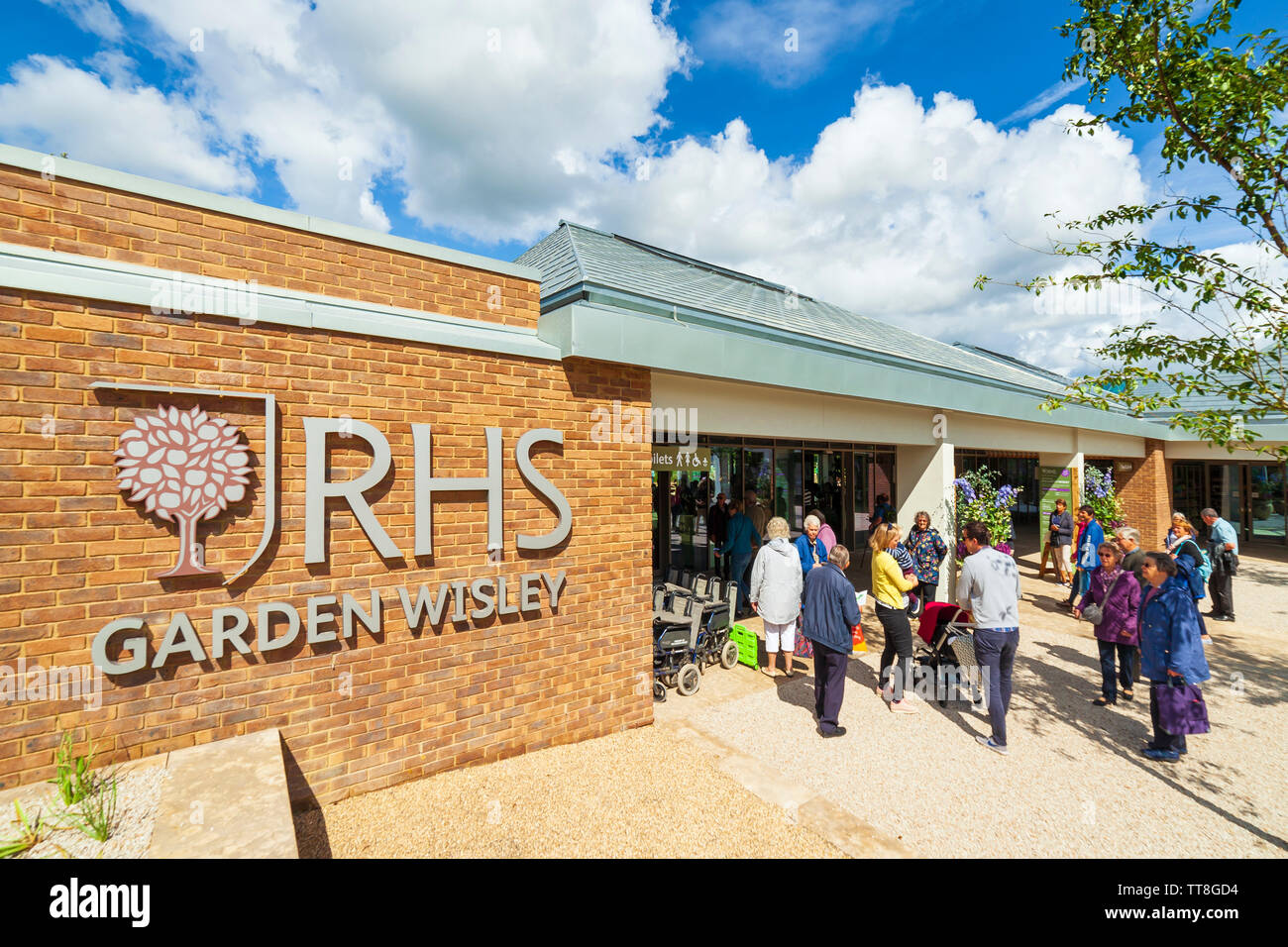 New RHS Wisley entrance. Stock Photo