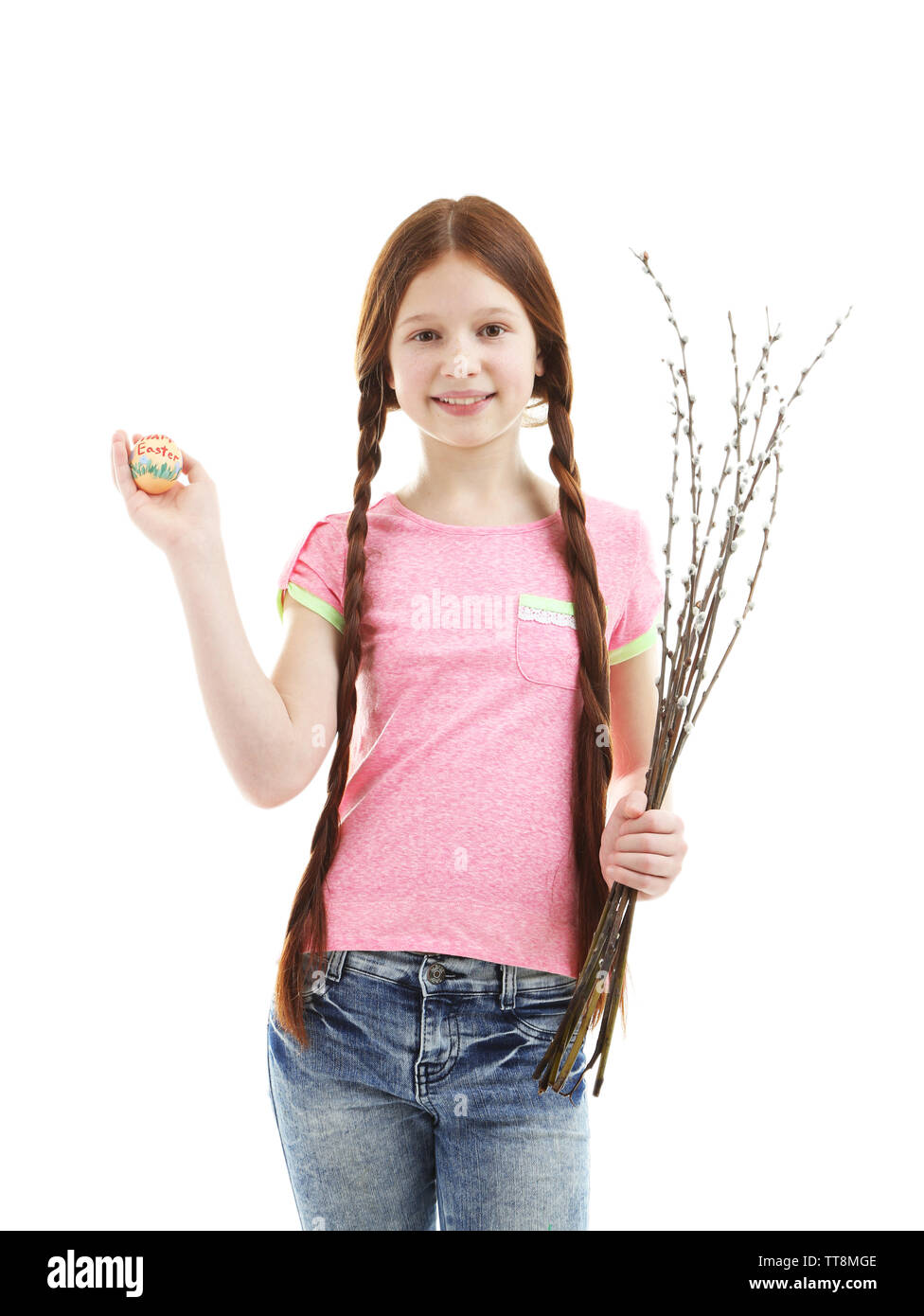 lowteen girlspussy Beautiful little girl with pussy-willow branches, isolated on white Stock  Photo - Alamy