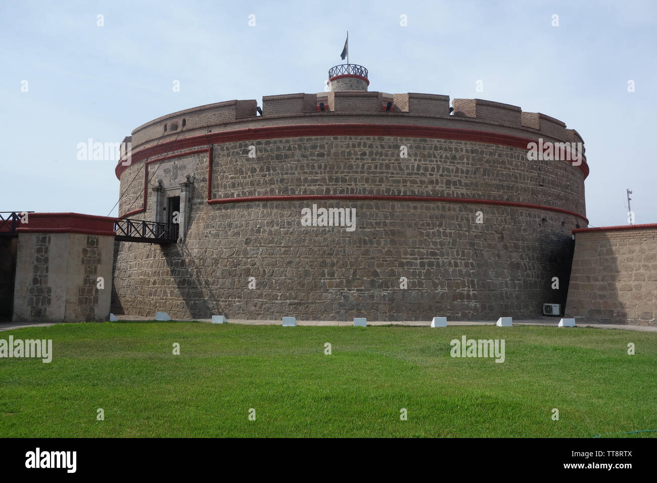 Real Felipe Fortress in the port of Callao, Lima, Peru Stock Photo