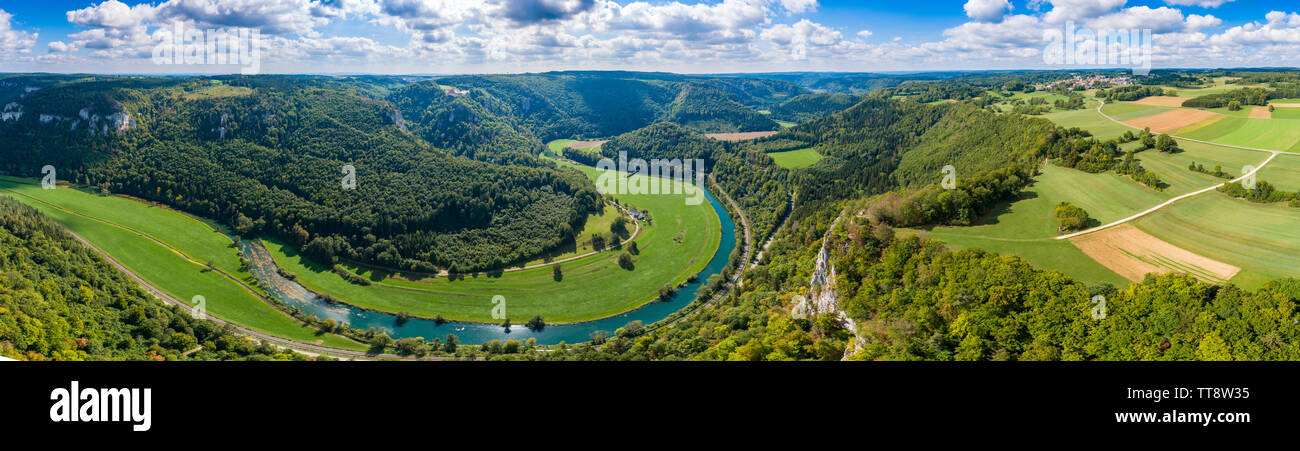 Scenic View Of Danube Valley Stock Photo