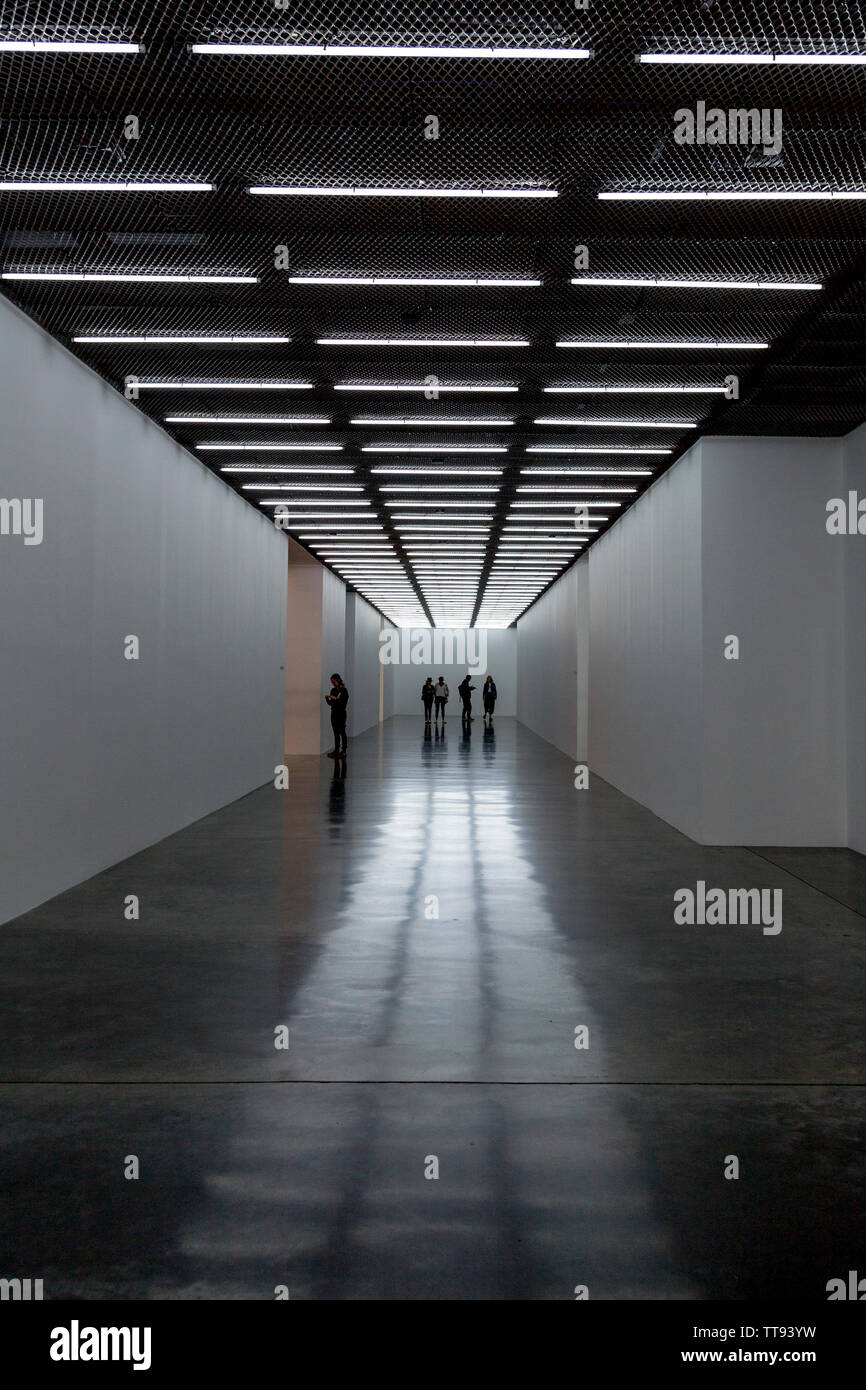 Interior of the White Cube Bermondsey gallery, London, UK Stock Photo