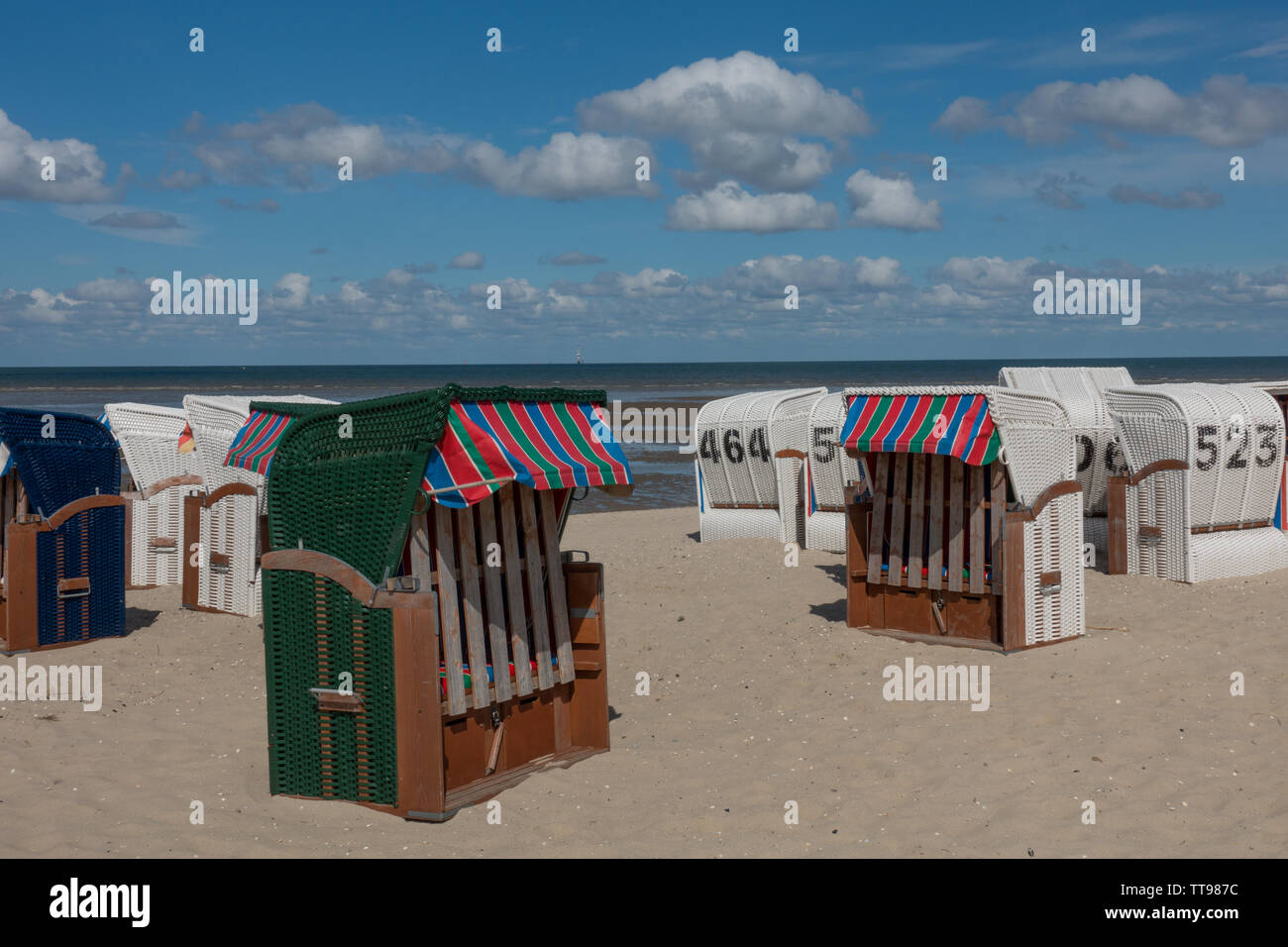 Beach huts, East Frisia, Lower Saxony, Germany Stock Photo Alamy