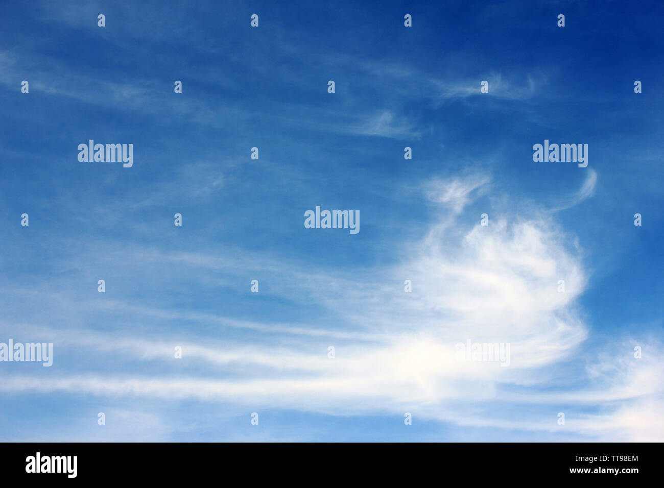 Blue sky background with clouds Stock Photo - Alamy