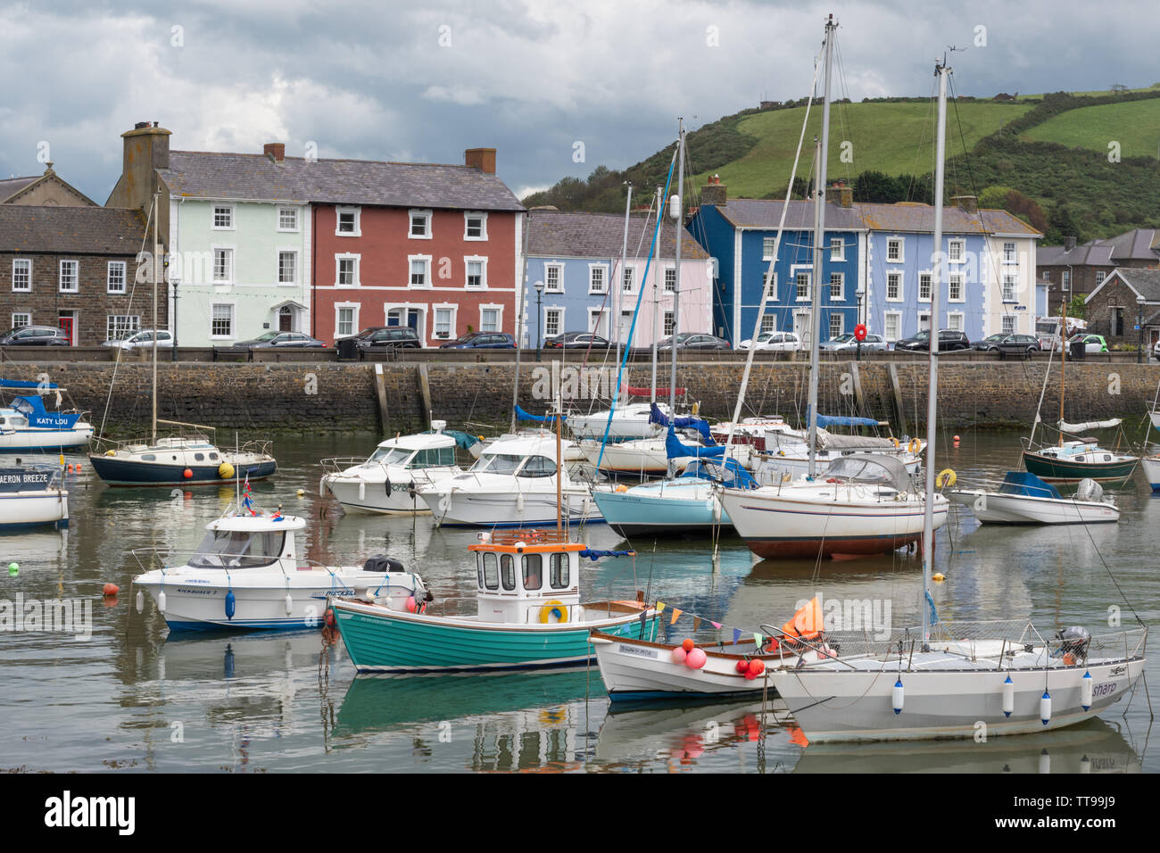 Charming Georgian Port Town Aberaeron Hi res Stock Photography And charming-georgian-port-town-aberaeron-hi-res-stock-photography-and