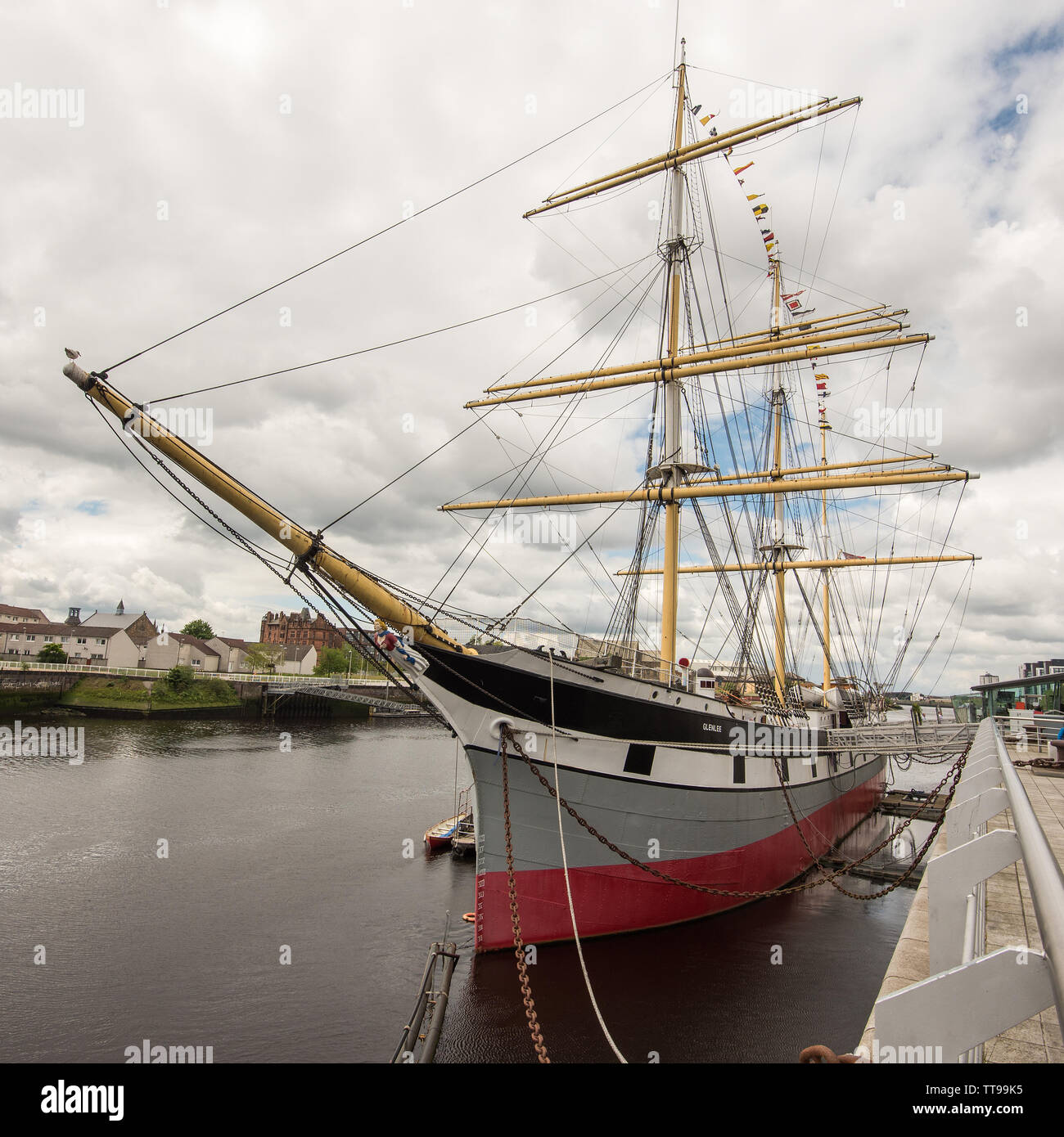 Tall ship 'Glenlee' Glasgow Stock Photo Alamy