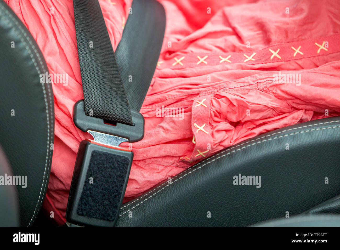 Car seat belt close up Cut Out Stock Images & Pictures - Alamy