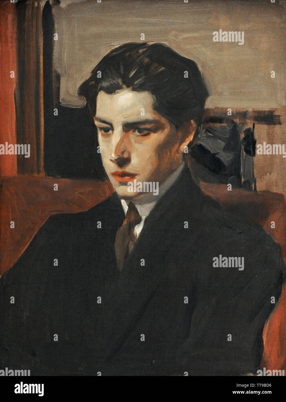 Joaquin Sorolla y Bastida (1863-1923). Spanish painter. Portrait of his son Joaquin Sorolla García (1892-1948) at 22 years old, 1914. Sorolla Museum. Madrid. Spain. Stock Photo