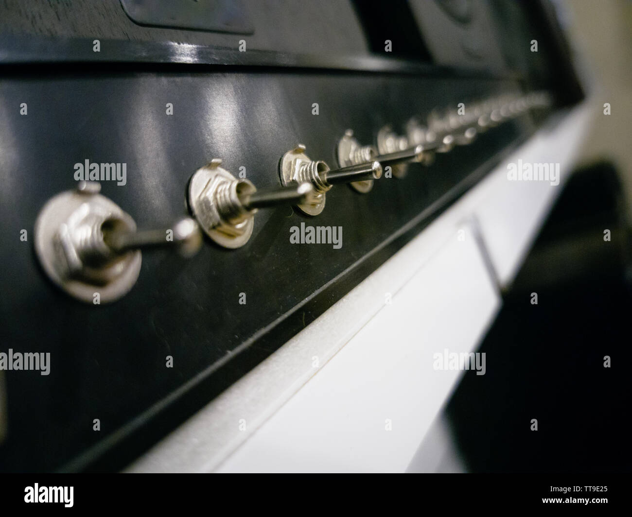 amplify switch buttons for concerts live performances Stock Photo - Alamy