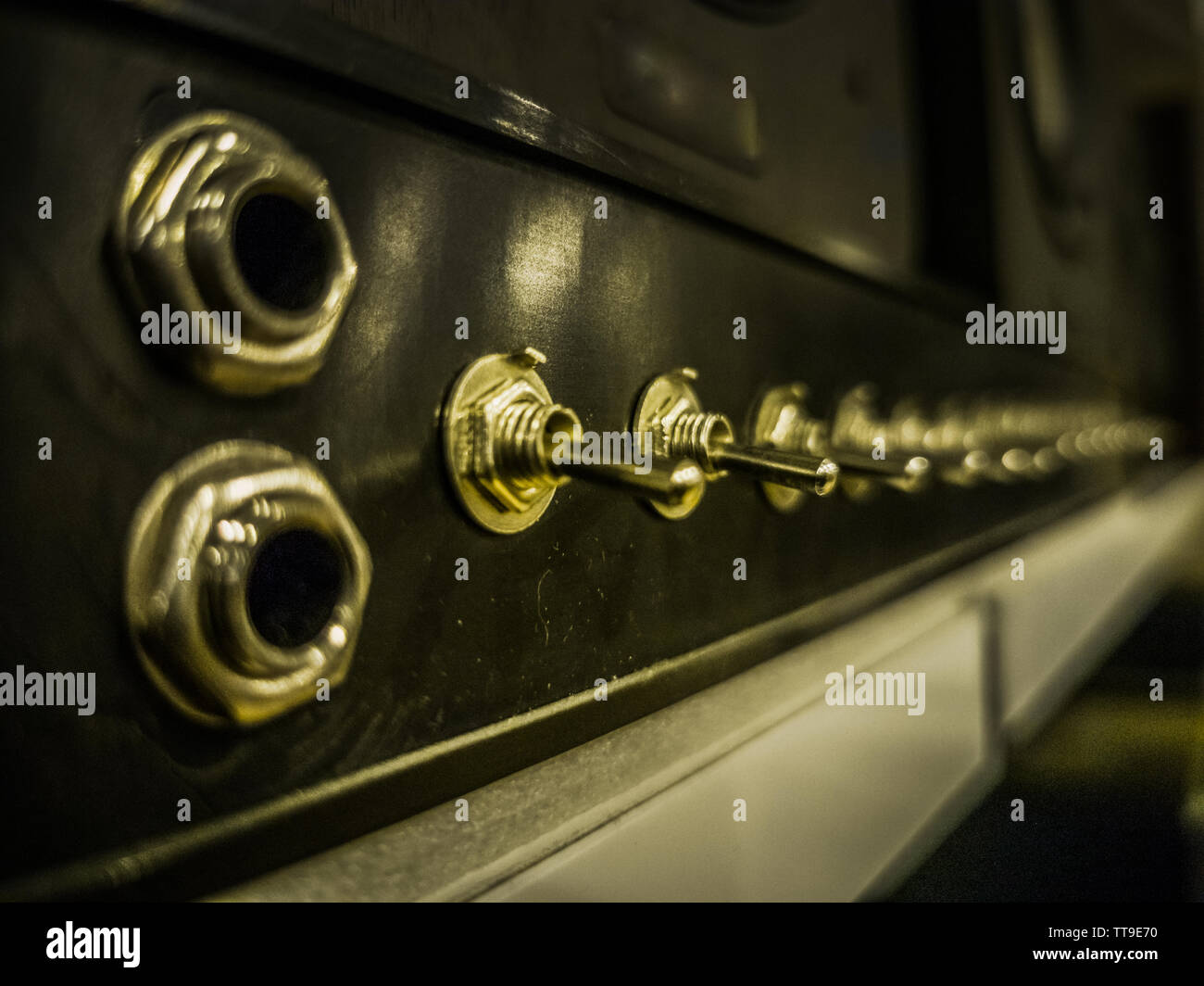amplify switch buttons for concerts live performances Stock Photo - Alamy
