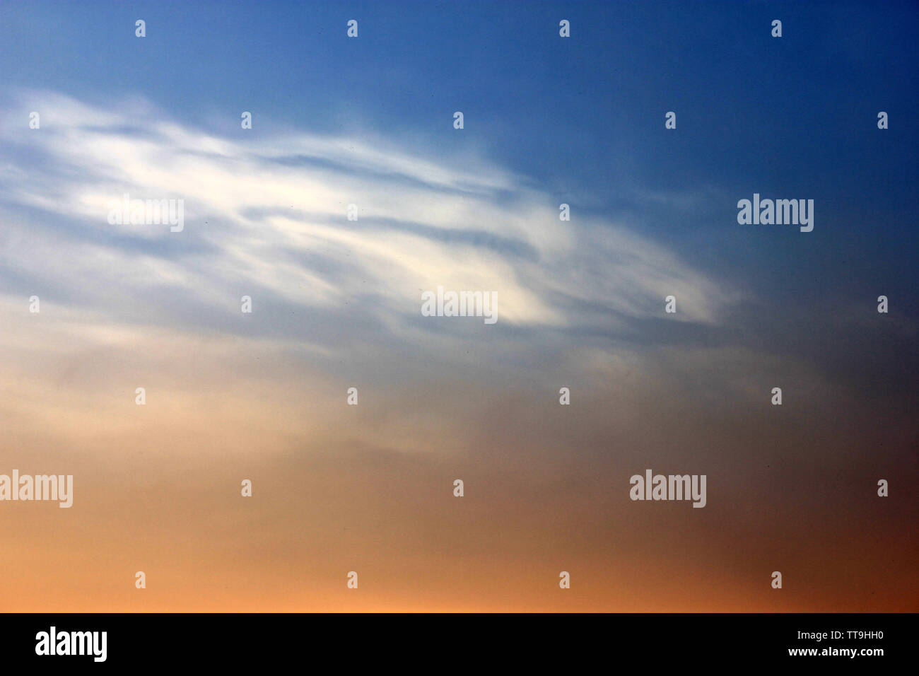 Blue sky background with clouds Stock Photo - Alamy