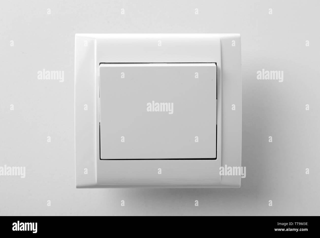 Light switch, isolated on white Stock Photo