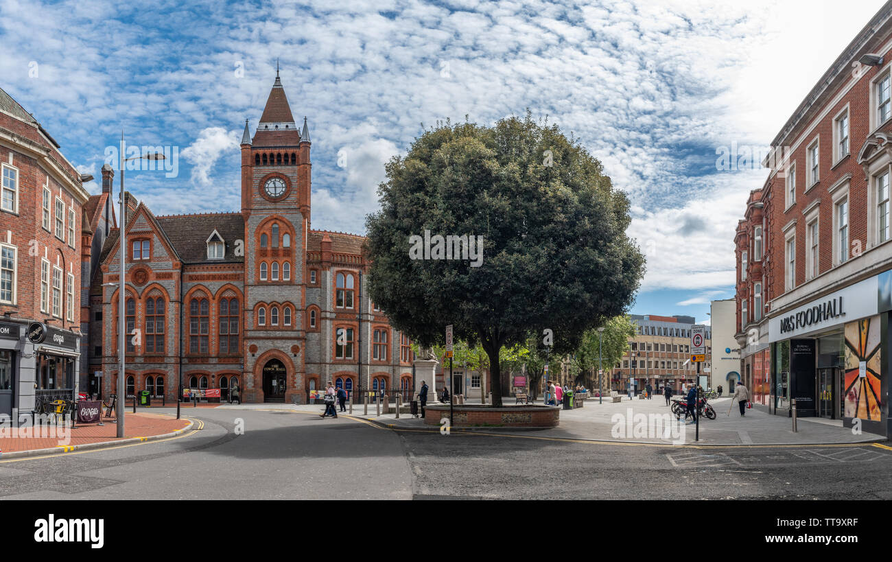 The Town Hall, Friar Street, Reading, Berkshire, United Kingdom Stock Photo