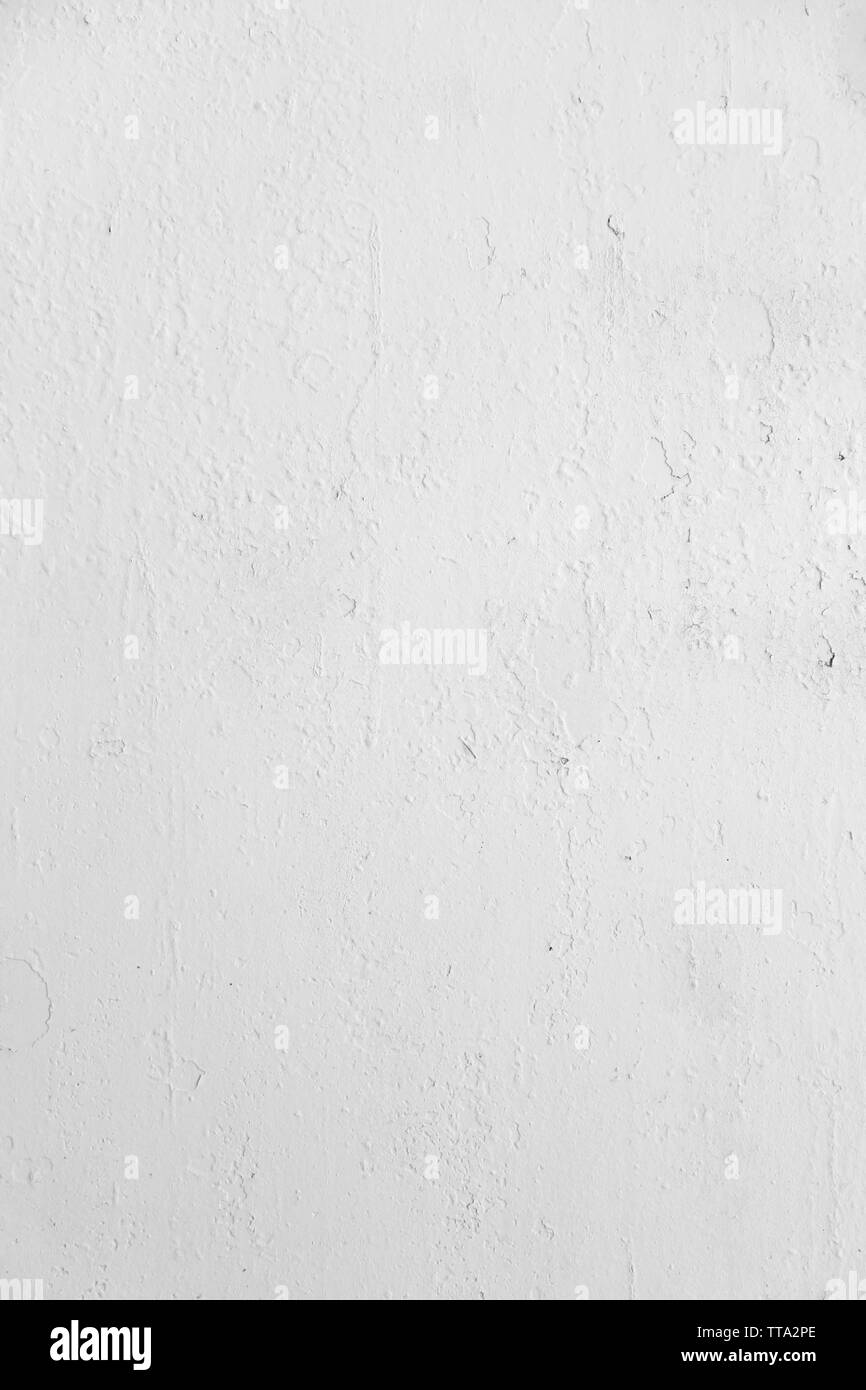 white plastered wall background Stock Photo