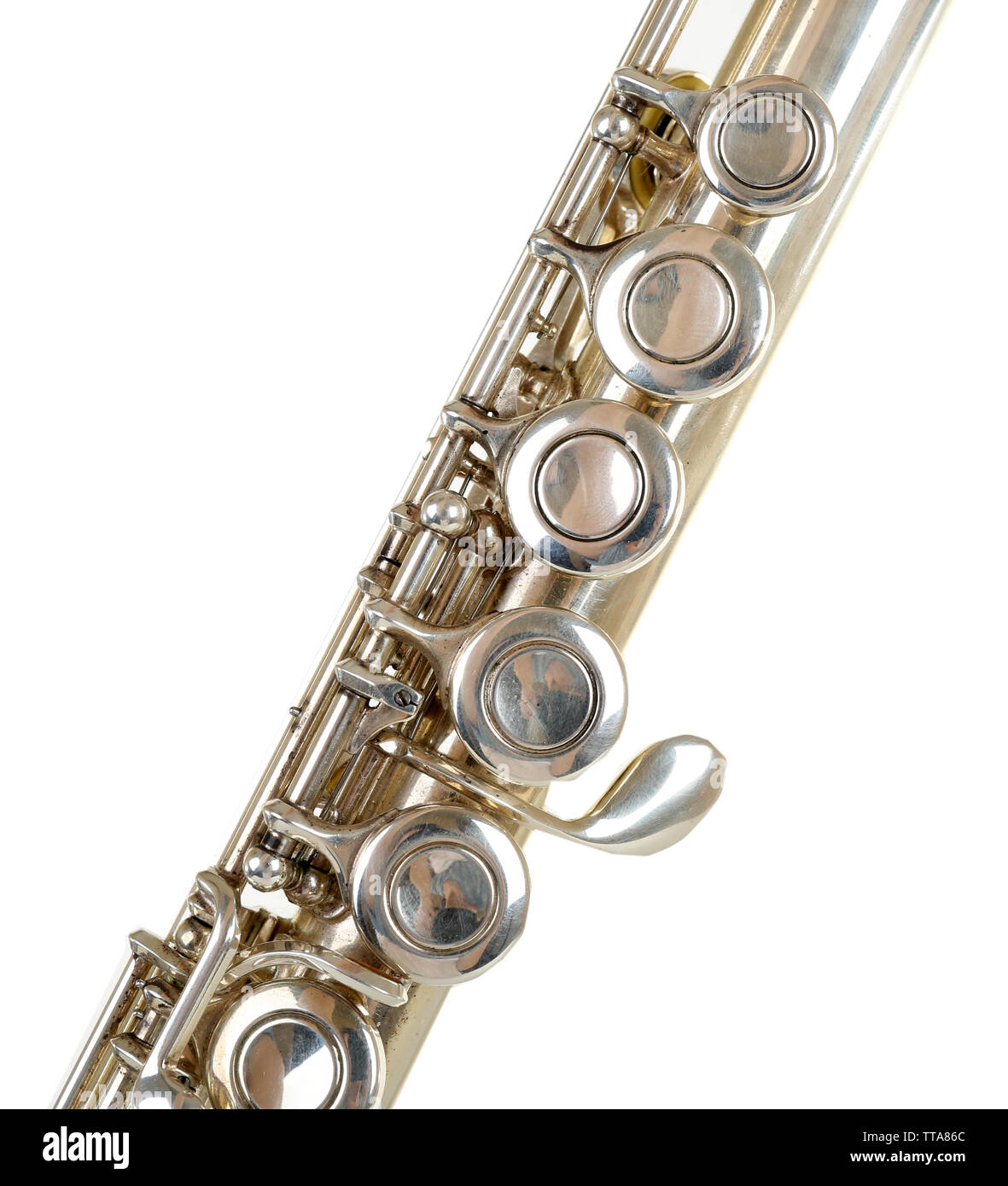 Flute isolated on white Stock Photo - Alamy