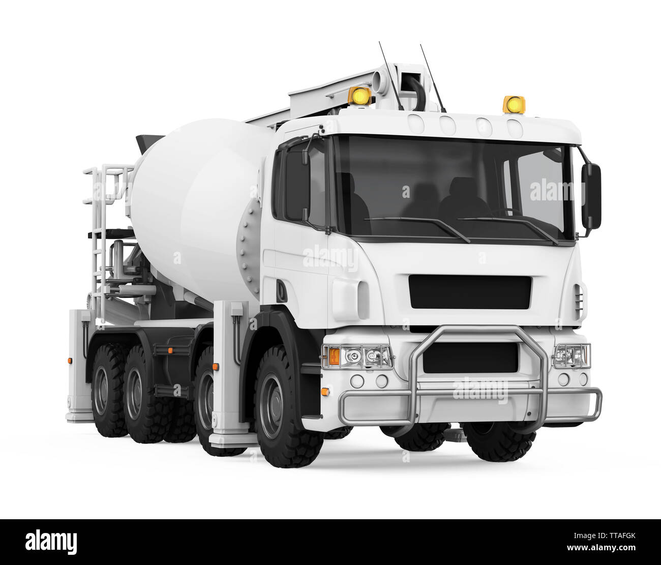 Concrete Mixer Truck Isolated Stock Photo Alamy