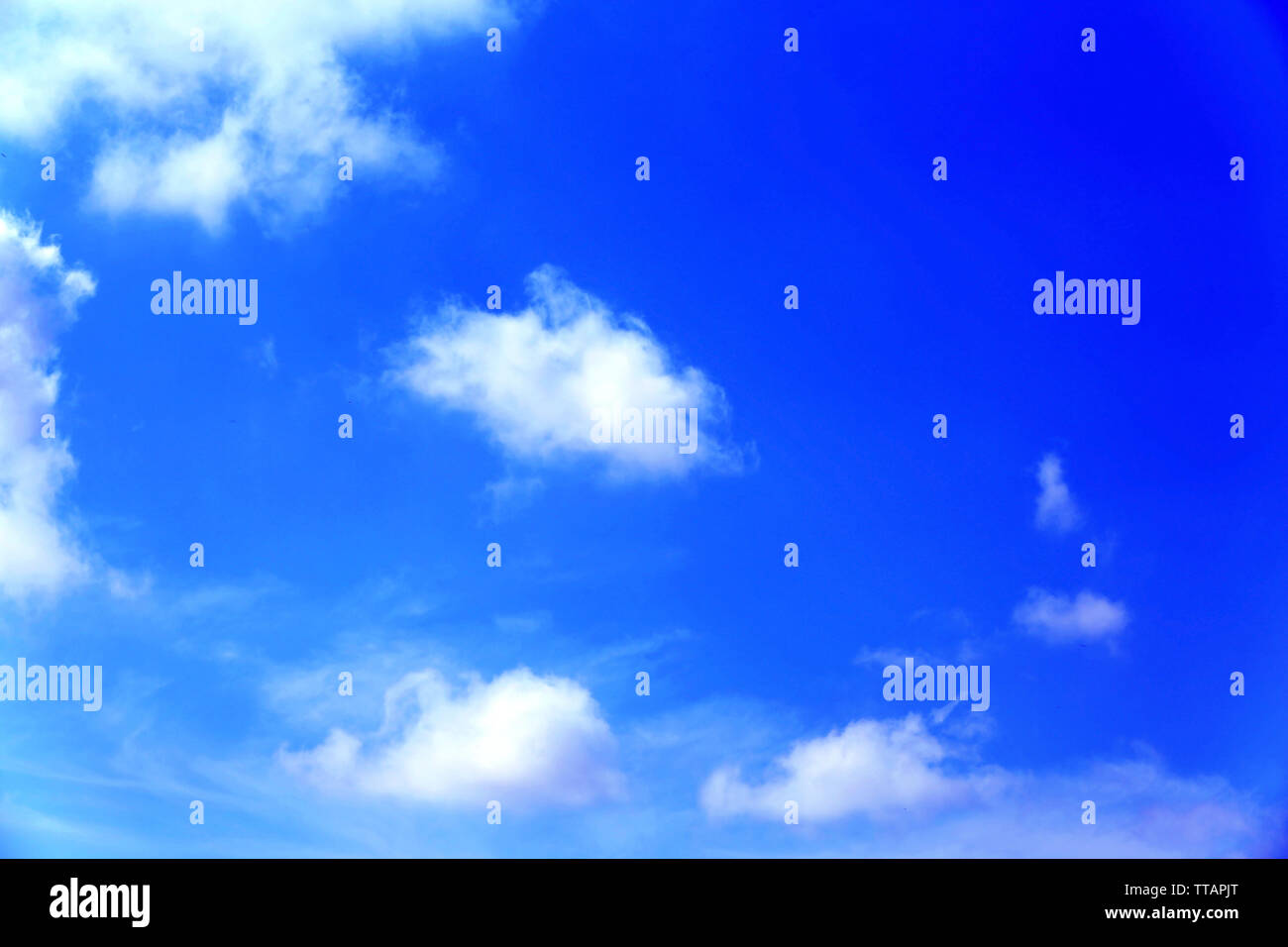 Blue sky background with clouds Stock Photo - Alamy