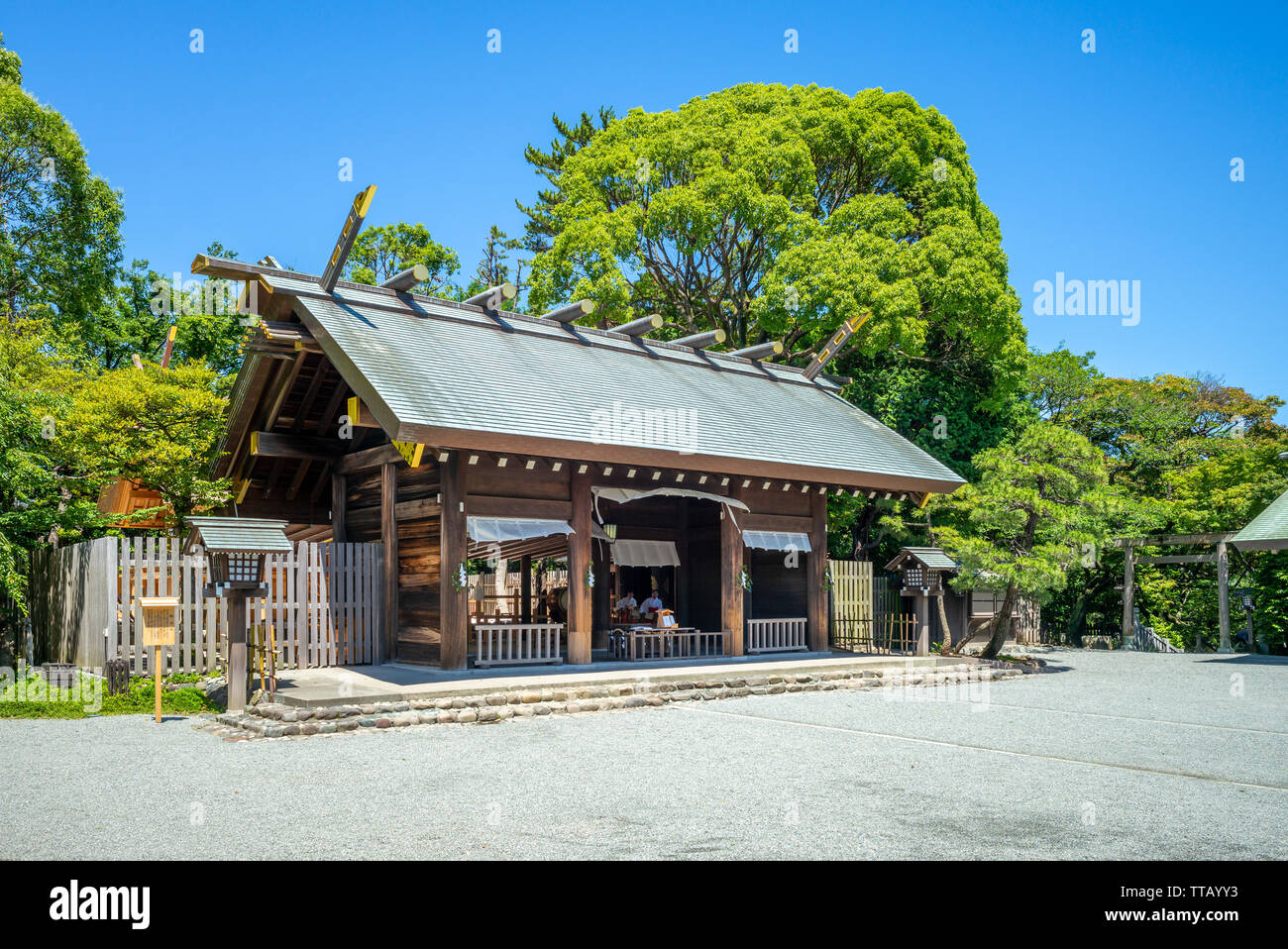 Iseyama kotai Jingu Shrine in Yokohama, Japan Stock Photo