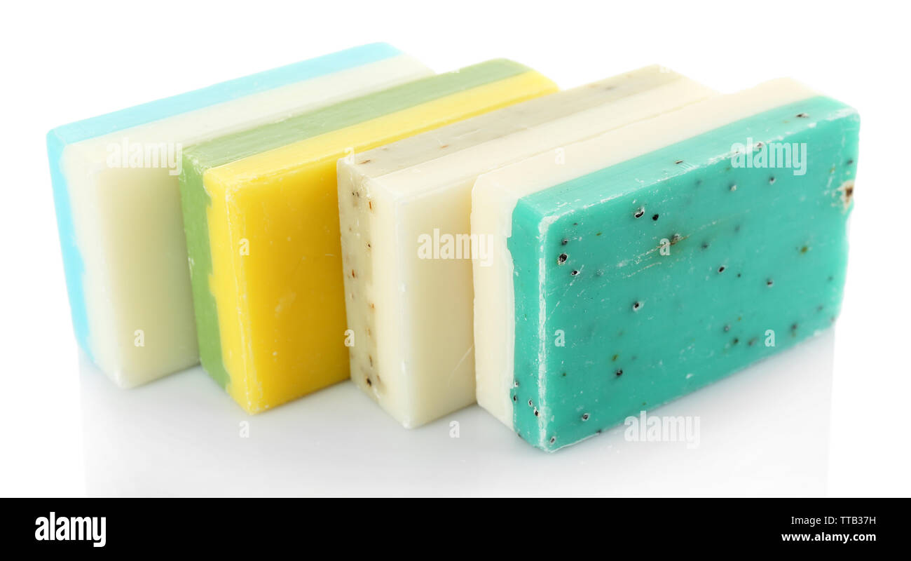 Soap bar blue yellow bars hi-res stock photography and images - Alamy