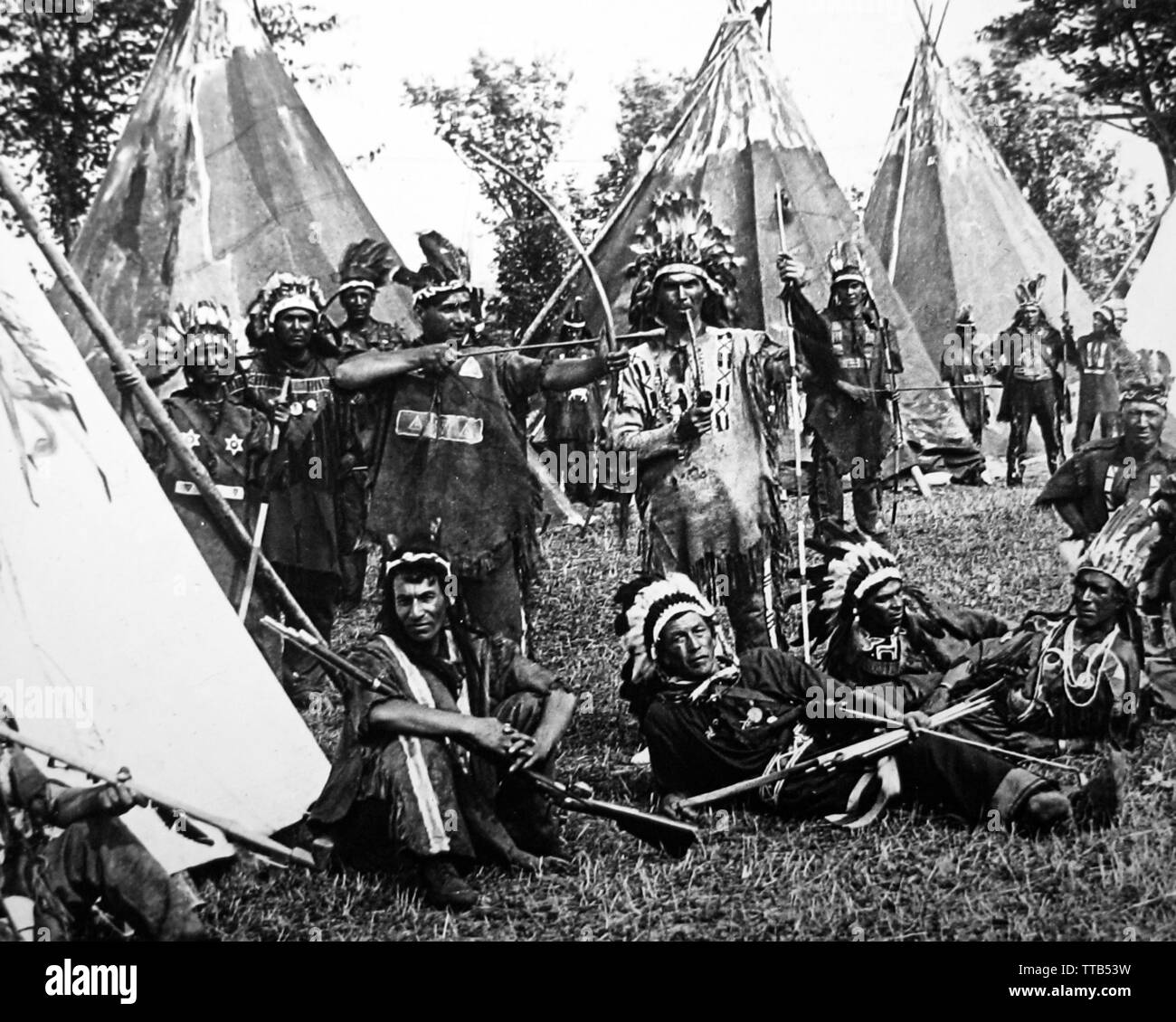 Iroquois Indians, Canada Stock Photo Alamy