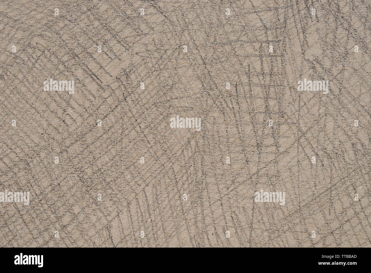 crayon doodles on recycled paper background texture Stock Photo