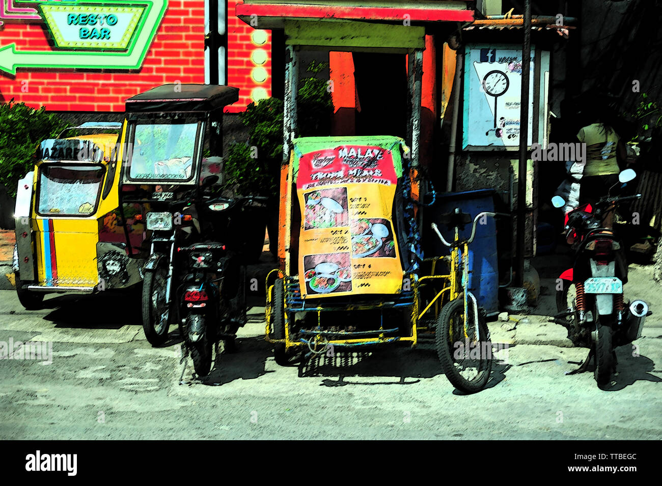 Tricycles, Manila, Philippinen Stock Photo Alamy