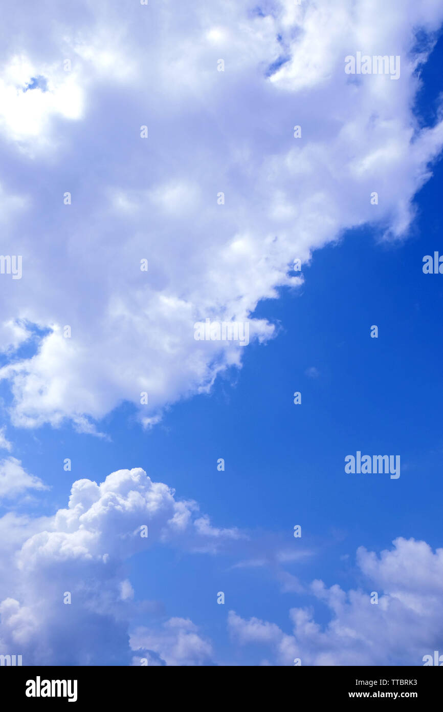Blue sky background with clouds Stock Photo - Alamy